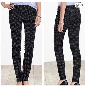 Banana Republic Black Polka Dot Sloan Pants